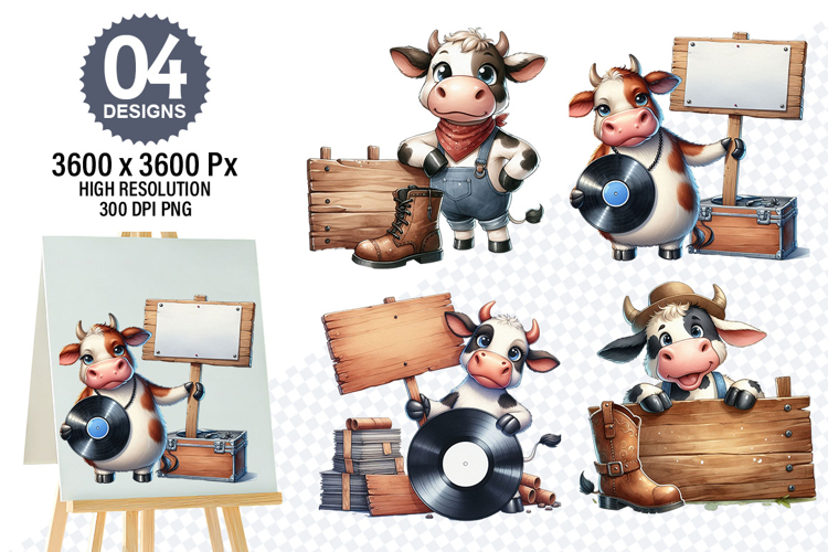 Cow Face Clipart Image 23