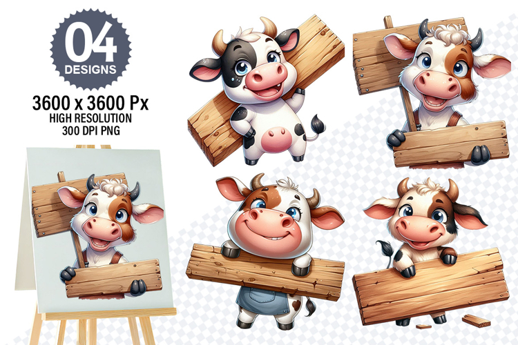 Cow Face Clipart Image 4