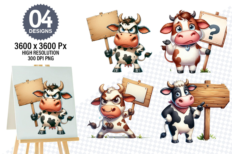 Cow Face Clipart Image 13