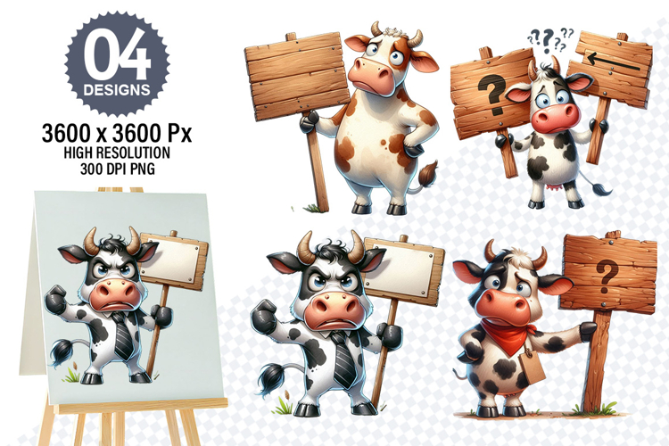 Cow Face Clipart Image 6
