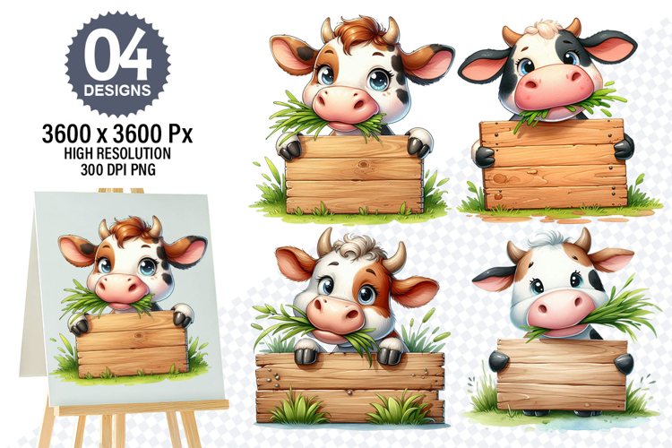 Cow Face Clipart Image 16