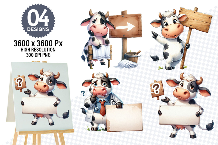 Cow Face Clipart Image 11