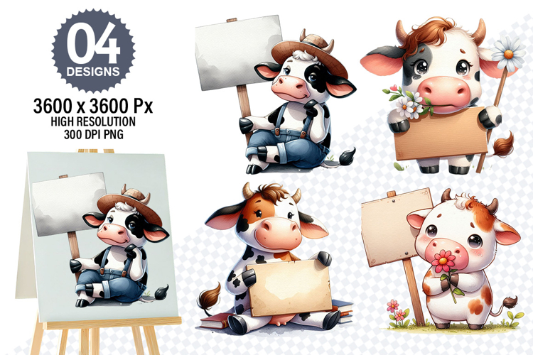 Cow Face Clipart Image 11