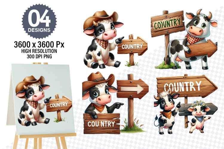 Cow Face Clipart Image 19