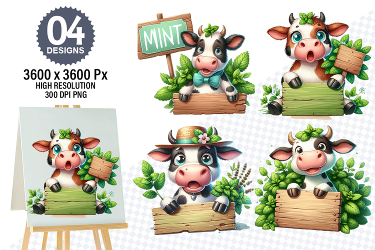Cow Face Clipart Image 2