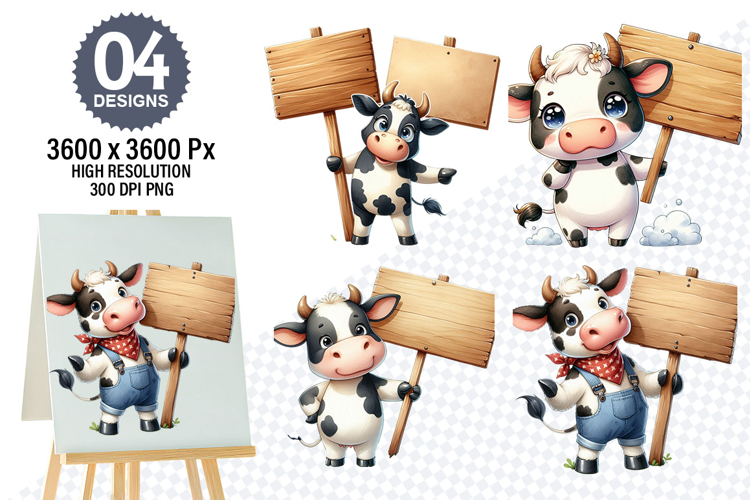 Cow Face Clipart Image 10