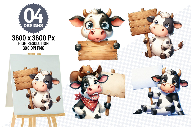 Cow Face Clipart Image 14