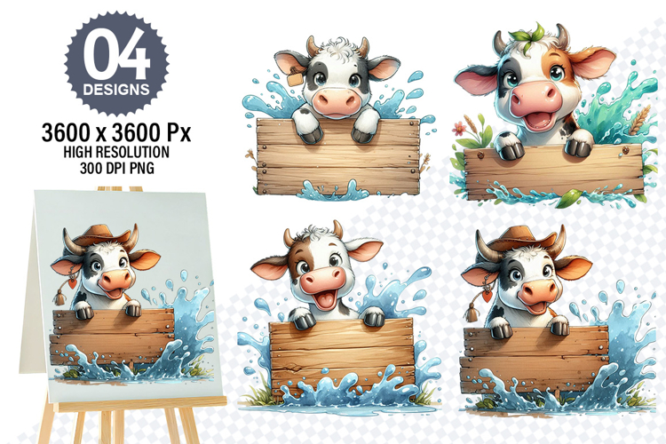 Cow Face Clipart Image 9