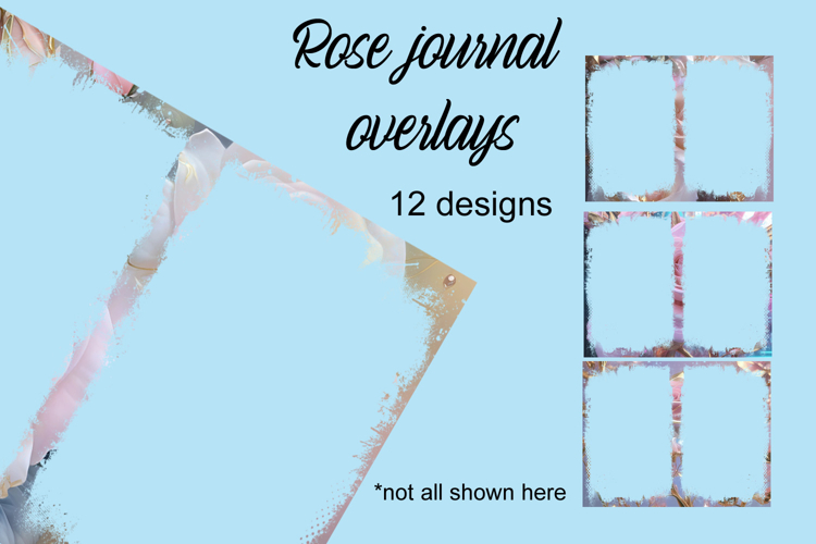 Rose Journal Overlays