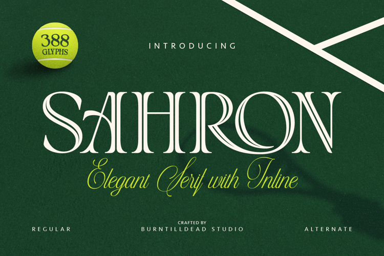 Sahron - Elegant Serif with Inline Style