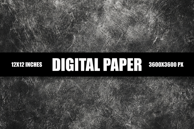 Black Grunge Wall Digital Paper