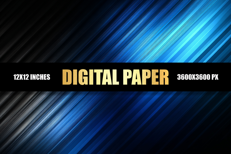 Blue Lines Digital Paper