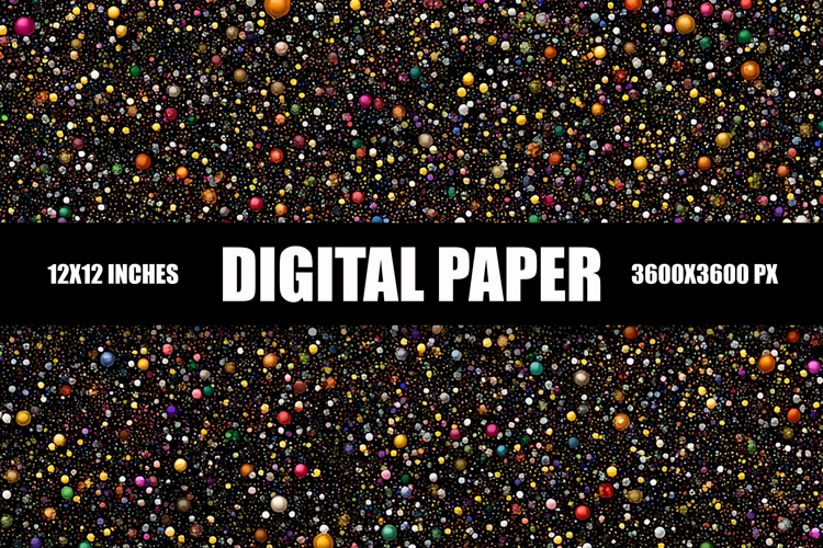 Glitter Balls Digital Paper