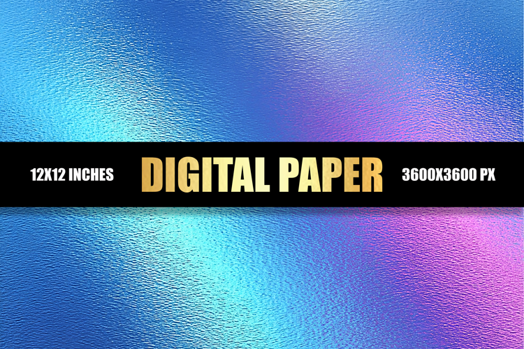 Shiny Blue Digital Paper