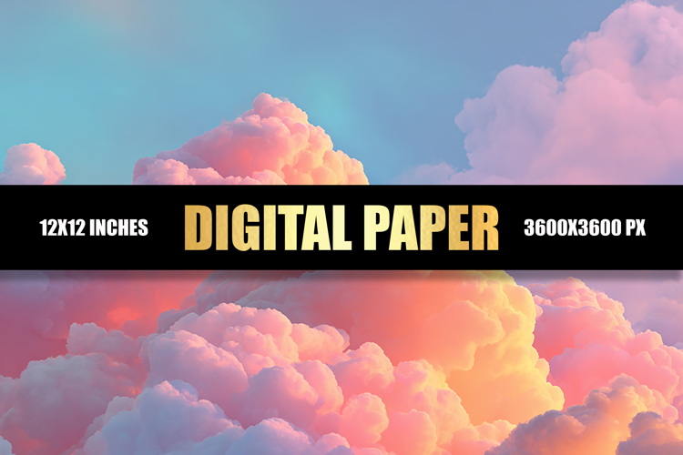 Cloud Sky Digital Paper