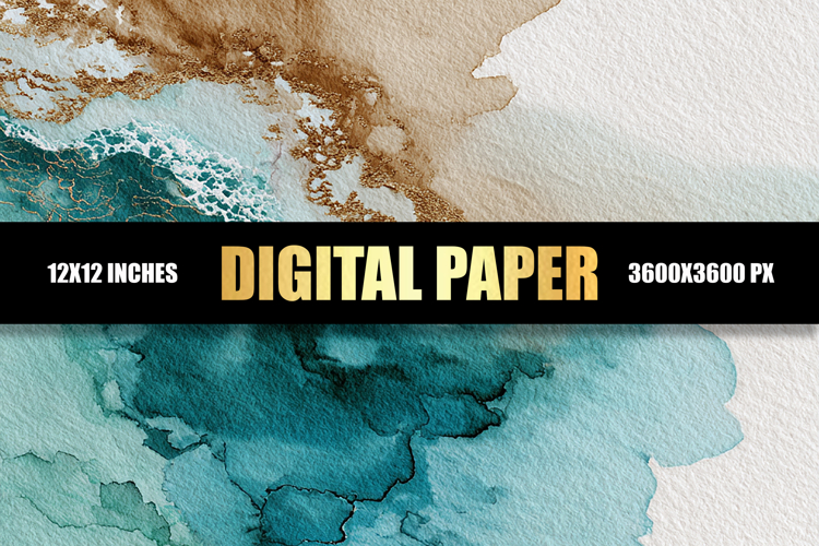 Watercolor Digital Paper