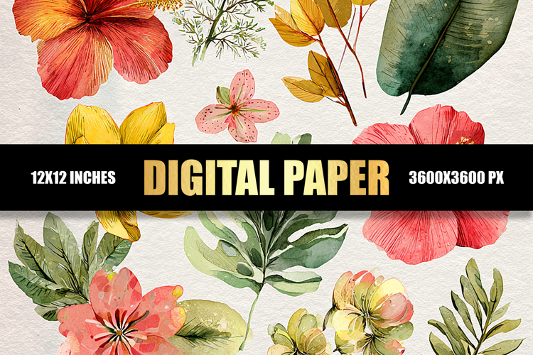Floral Digital Paper