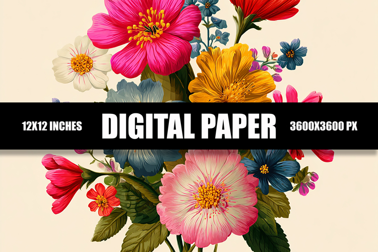 Floral Digital Paper