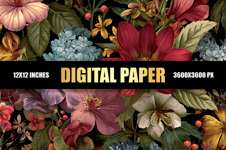 Floral Digital Paper
