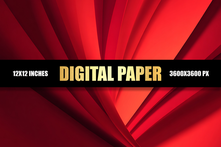 Red Abstract Digital Paper