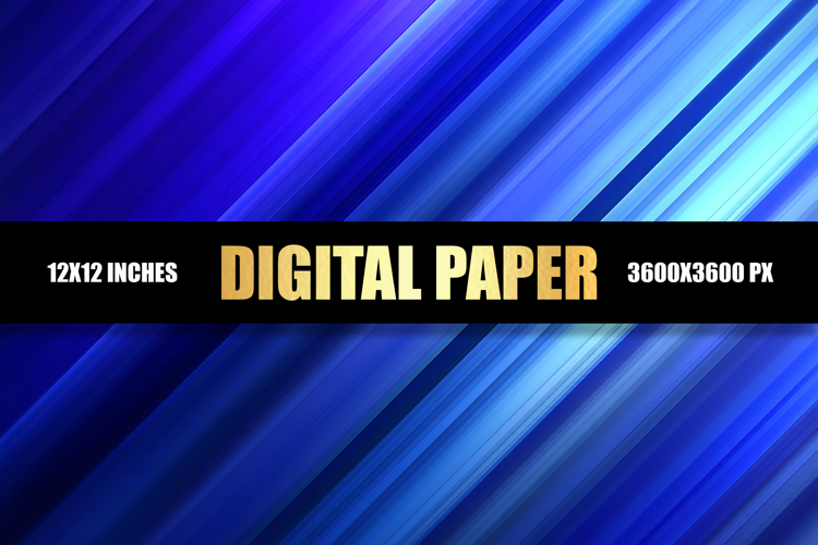 Abstract Blue Digital Paper example image 1