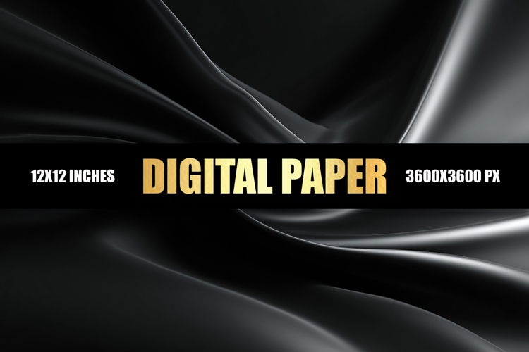 Abstract Black Digital Paper