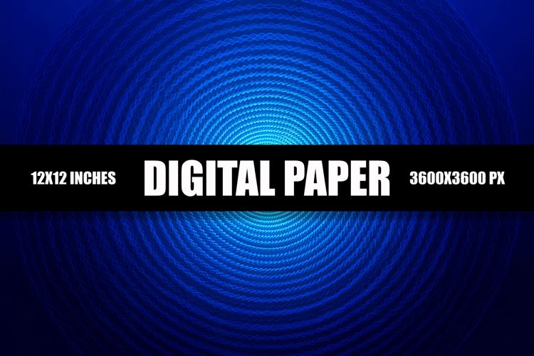 Blue Circle Digital Paper