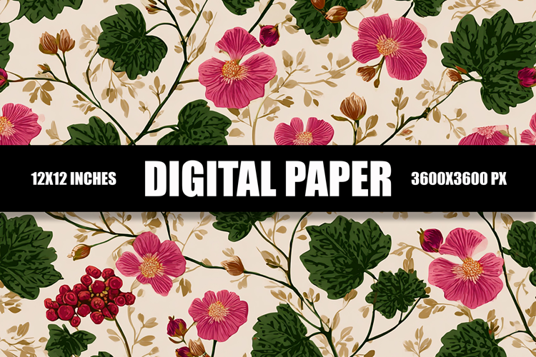 Floral Digital Paper