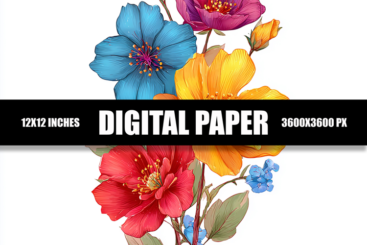 Floral Digital Paper