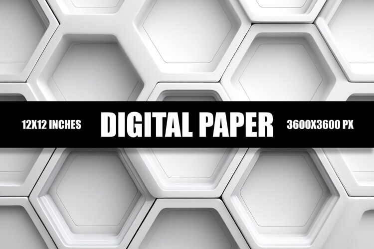 Honeycomb Digital Paper example image 1