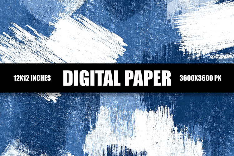 Paint Strokes Digital Paper