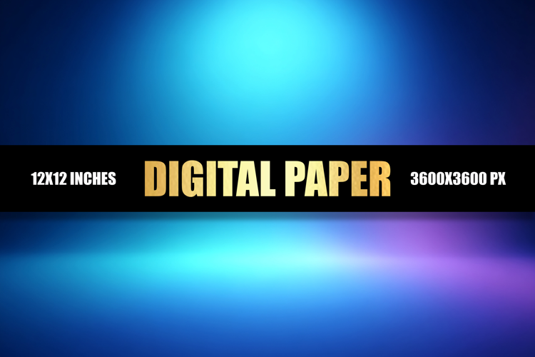 Abstract Blue Digital Paper