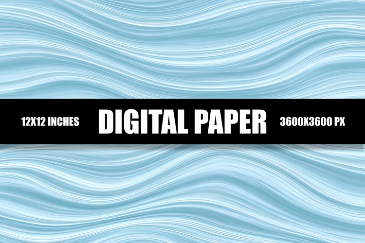 Abstract Blue Digital Paper example image 1