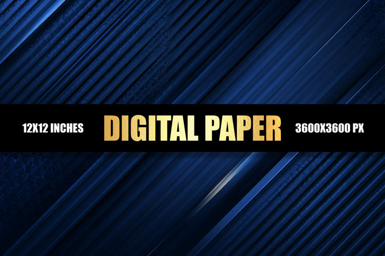 Abstract Blue Digital Paper