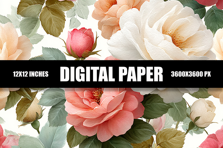 Floral Digital Paper