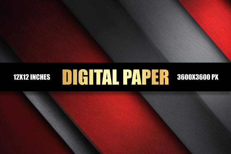 Red And Black Abstract Digital Paper