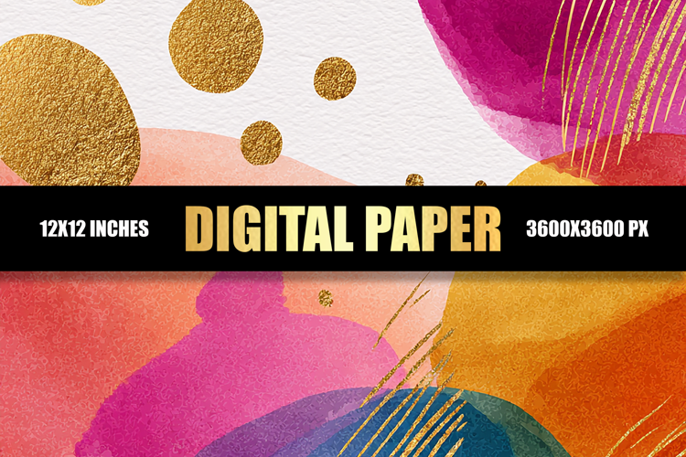Watercolor Digital Paper