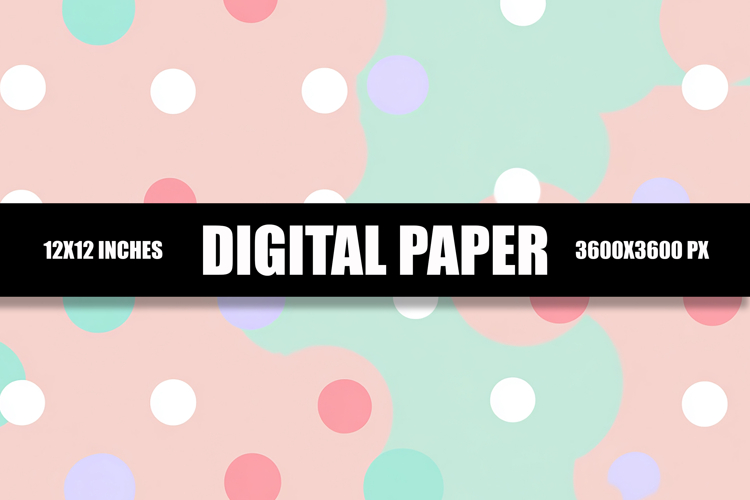 Circle Digital Paper example image 1