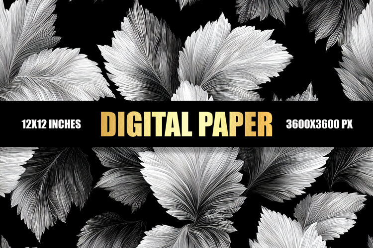 Leaves Digital Paper example image 1