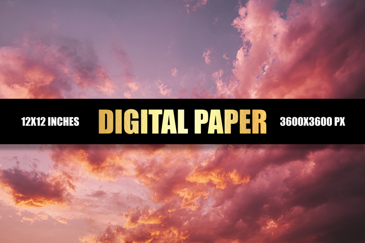 Cloudy Sky Digital Paper