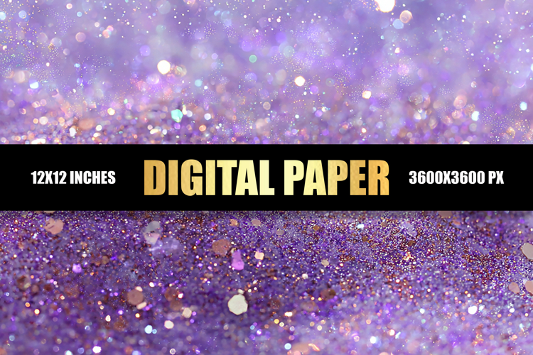 Purple Glitter Background Image 9