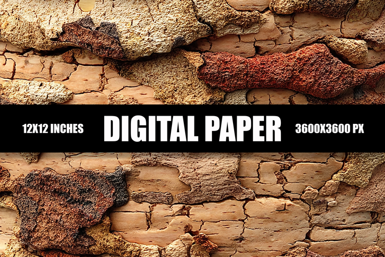 Crack Wall Digital Paper