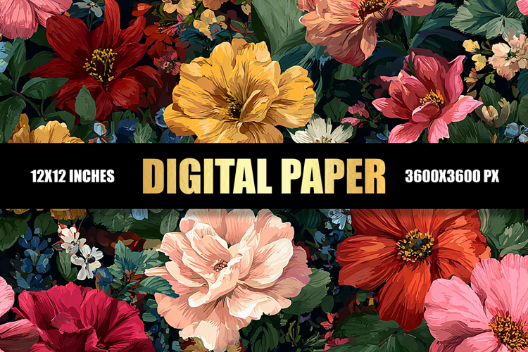 Floral Digital Paper