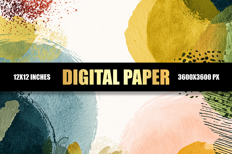 Watercolor Digital Paper
