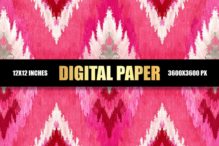 Watercolor Pattern Digital Paper example image 1