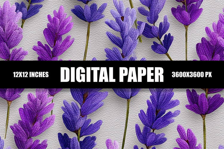 Felt Lavender Digital Paper