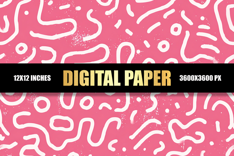 Whimsical Abstract Digital Paper