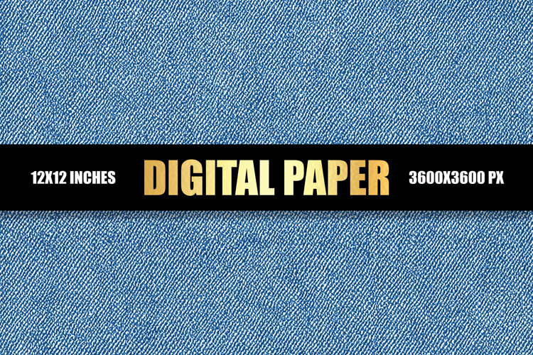 Jeans Pattern Digital Paper example image 1