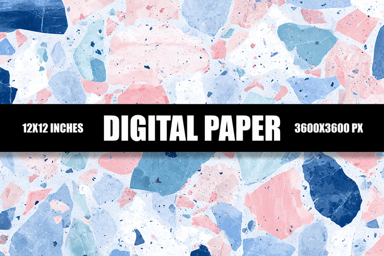 Terrazzo Pattern Digital Paper