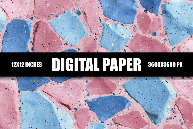 Terrazzo Pattern Digital Paper